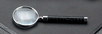 Black Croco Leather Magnifier Glass